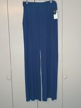 New Lauren Ralph Lauren Women's Sz.6 Navy Blue Pleated Slacks (0856A3)